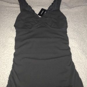 Express Grey Midi Body Con Dress